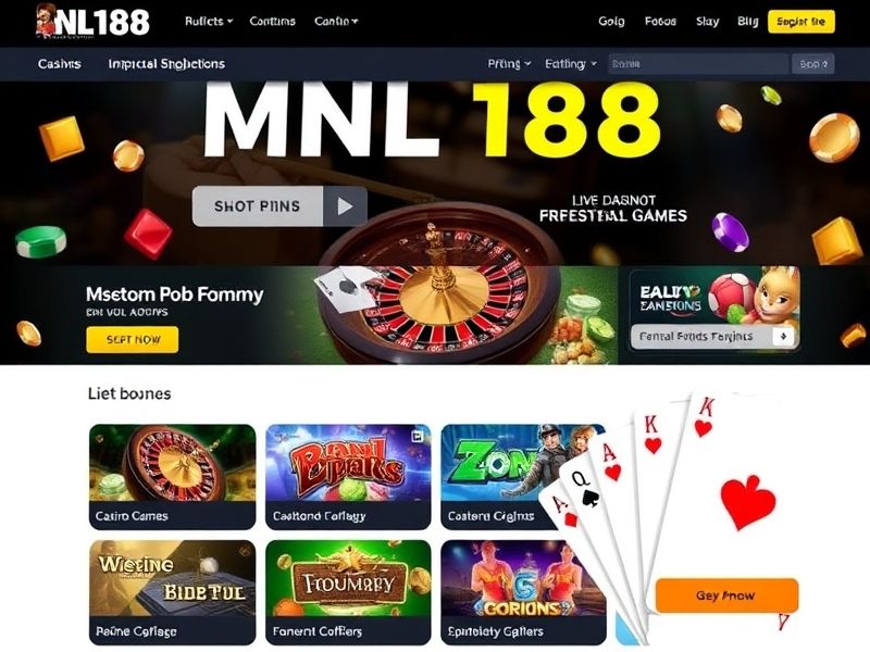 Welcome to mnl168.com, Malaysia's leading online gambling platform. Explore top-rated casino games, sports betting options, and exclusive promotions for unforgettable gaming experiences.